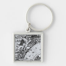 Vue d'oeil d'oiseau de la Tamise Porte-clefs