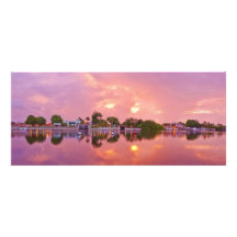 Vue panoramique d'aube dans Puerto Encantado Faire-parts