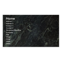 Vue solide de navette de roche cartes de visite personnelles