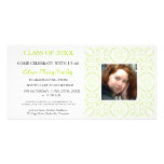 Vue verte - invitations de fête de remise des dipl cartes de vœux avec photo