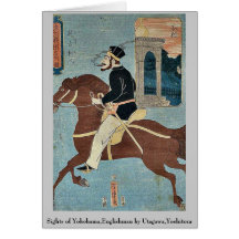 Vues de Yokohama, Anglais par Utagawa, Yoshitora Cartes De Vœux