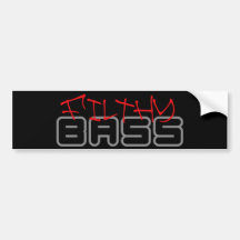 VUILE BASElectro van de stapReggae van de Kopie Du Bumperstickers