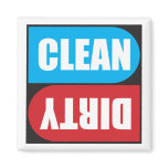 Vuile Schone Magneet voor Afwasmachine magneten