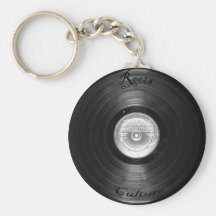 vynil rétro porte-clefs