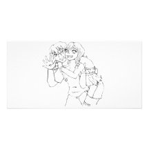 Wakaba en Arai Fotokaart Sjabloon
