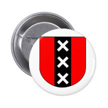 Wapen Amsterdam, Nederland Speld Buttons