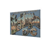 Washington D.C. - de Grote Scènes van de Brief Gallerij Wrapped Canvas
