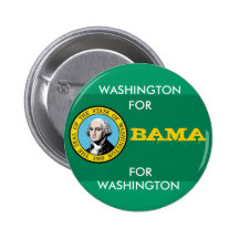 WASHINGTON POUR le bouton d'OBAMA Badge