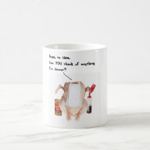 WAT VOOR DE KIP VAN HET DINER IS KOFFIE MOK