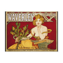 Waverley fait un cycle - art Nouveau - Alphonse Mu