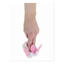WearingBunnySlippers013110 Carte Postale
