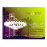 Wedding in Las Vegas Nevada Save the Date Postcard