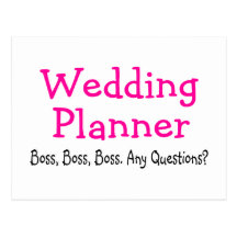 Wedding planner carte postale