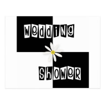 Wedding shower carte postale