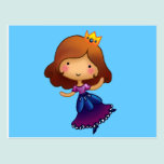 Weinig Donkerbruine Prinses briefkaarten
