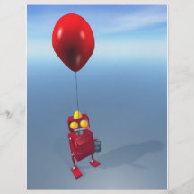 Weinig Rode Robot 1 van de Verjaardag Gepersonaliseerde Folder
