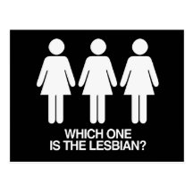 WELK ÉÉN DE LESBIENNE - WIT - .PNG IS WENSKAARTEN