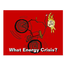 Welke Crisis van de Energie? Berijd een Fiets! Wenskaart