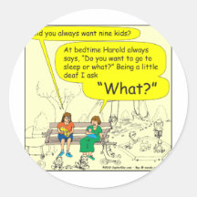 Welke kleurencartoon ronde stickers