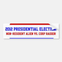 Welke? Vraag 2012 de Presidentiële Stickers van de Bumpersticker
