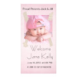 welkom baby photocard fotokaarten