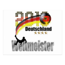 Weltmeister 2010 du Deutschland Carte Postale