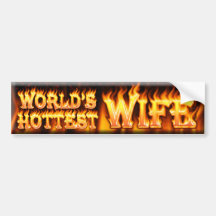 werelden heetste vrouw bumperstickers