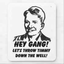 Werp Timmy onderaan de Put muismatten