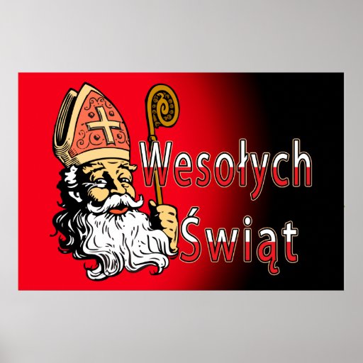 Wesolych Swiat Saint-Nicolas Posters