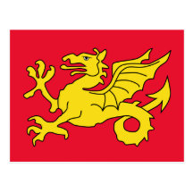 Wessex, de vlag van het Verenigd Koninkrijk Wens Kaart