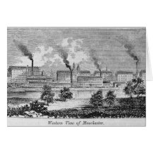 Western Uitzicht van Manchester Wenskaarten