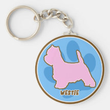 Westie à la mode Keychain Porte-clef