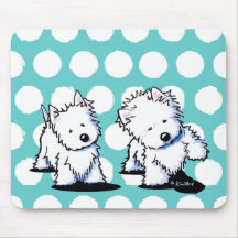 Westies Shadowboxing Tapis De Souris