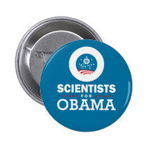 Wetenschappers voor Obama Speldbutton