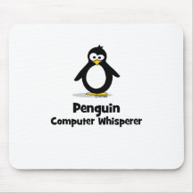 Whisperer d'ordinateur de pingouin tapis de souris