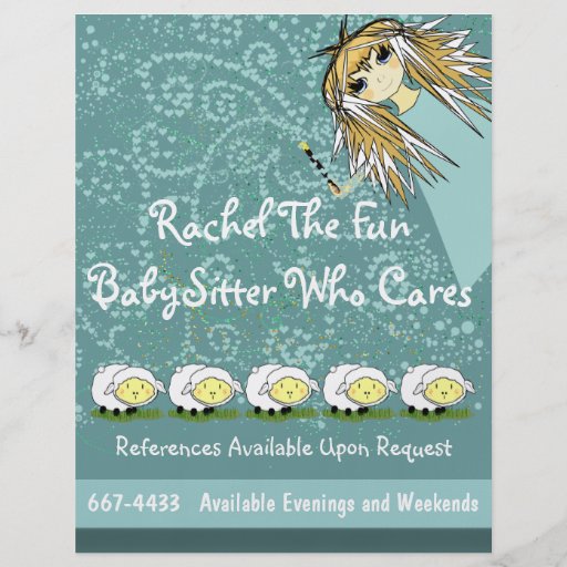 Who van de Babysitter van de Pret geeft Vlieger Fullcolor Folder