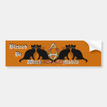 Wicca a béni soit adhésif pour pare-chocs Sorcière Autocollants Pour Voiture