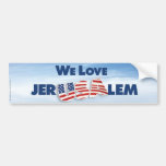 Wij houden van Jeruzalem Bumpersticker