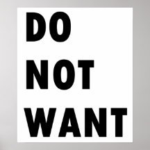 Wil niet poster
