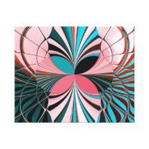 Wilde samenvatting gallerij wrap canvas