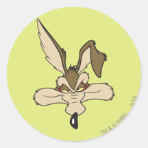 Wile E. Coyote Pleased HoofdSchot Sticker