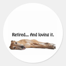 Windhond GVV die Teruggetrokken en van het houden Sticker