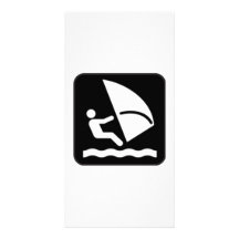 Windsurfing Sign Photo Greeting Card