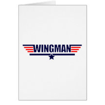 Wingman d'arme à feu de pouvoir adiathermique cartes de vœux