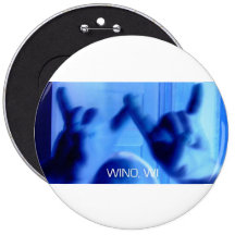 Wino, grand bouton de logo de WI Pin's Avec Agrafe