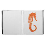 wit ipadgeval met sinaasappel seahorse