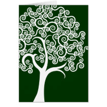 Witte Abstracte Boom kaarten