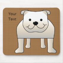 Witte Buldog Muismatten