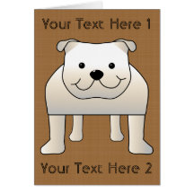 Witte Buldog Wenskaarten
