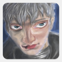Witte Haired Demon Stickers